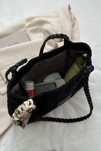 Load image into Gallery viewer, Braided Strap Polyester Tote Bag
