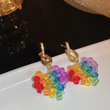 Load image into Gallery viewer, Contrast Crystal Bead Earrings
