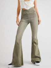 Load image into Gallery viewer, Asymmetric Waist Flare Jeans
