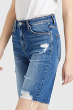 Load image into Gallery viewer, BAYEAS Full Size Super High Rise Denim Bermuda Shorts
