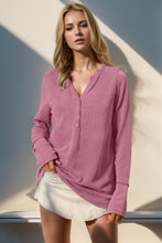 Load image into Gallery viewer, Double Take Full Size Notched Thumbhole Long Sleeve T-Shirt
