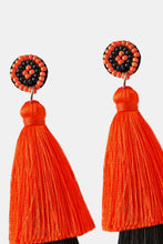Load image into Gallery viewer, Baeds Detail Triple Layered Tassel Earring
