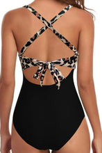 Load image into Gallery viewer, Tied Crisscross Cutout One-Piece Swimwear
