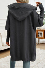 Load image into Gallery viewer, Devine Button Up Long Sleeve Hooded Cardigan
