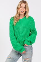 Load image into Gallery viewer, SAGE + FIG Round Neck Drop Shoulder Sweater
