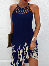 Load image into Gallery viewer, Printed Grecian Neck Mini Dress
