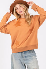 Load image into Gallery viewer, SAGE + FIG Star Patch Long Sleeve Sweatshirt
