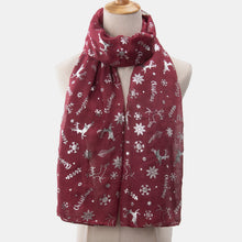 Load image into Gallery viewer, Christmas Element Polyester Scarf
