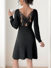 Load image into Gallery viewer, Perfee Butterfly Square Neck Long Sleeve Dress
