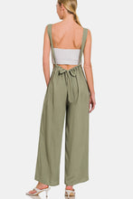 Load image into Gallery viewer, Zenana Pocketed Wide Strap Wide Leg Overalls
