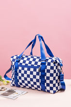 Load image into Gallery viewer, Zenana Checkered Multi-Pocket Travel Bag
