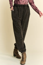 Load image into Gallery viewer, Davi &amp; Dani Rhinestone Elastic Waist Joggers
