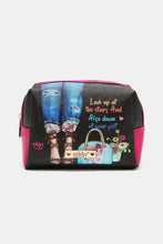 Load image into Gallery viewer, Nicole Lee USA Printed Extra Large Cosmetic Pouch
