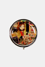 Load image into Gallery viewer, Nicole Lee USA Print Metallic Circular Small Pill Case

