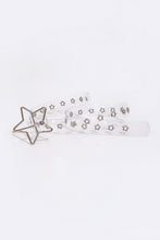 Load image into Gallery viewer, Adjustable PVC Star Shape Buckle Belt
