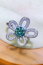 Load image into Gallery viewer, 1 Carat Moissanite Flower Shape Open Ring
