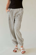 Load image into Gallery viewer, Davi &amp; Dani Rhinestone Elastic Waist Joggers
