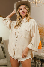 Load image into Gallery viewer, BiBi Button Down Stitch Detail Shirt with Chest Pockets
