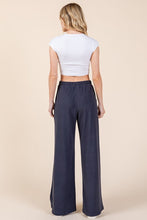 Load image into Gallery viewer, BOMBOM Elastic Waist Wide Leg Pants with Pockets
