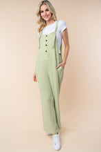 Load image into Gallery viewer, White Birch Texture Sleeveless Wide Leg Jumpsuit
