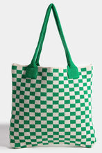 Load image into Gallery viewer, Fame Checkered Pattern Tote Bag
