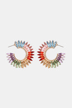 Load image into Gallery viewer, Zinc Alloy Acrylic C-Hoop Earrings
