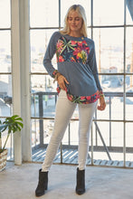Load image into Gallery viewer, Celeste Full Size Tropical Print Long Sleeve T-Shirt
