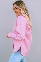 Load image into Gallery viewer, Star Pattern Button Up Slit Denim Jacket

