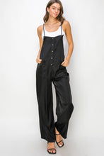 Load image into Gallery viewer, HYFVE Half Button Sleeveless Straight Jumpsuit
