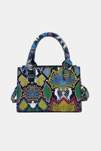 Load image into Gallery viewer, Snakeskin Print PU Leather Handbag
