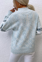 Load image into Gallery viewer, Snowflake Pattern Mock Neck Sweater
