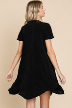 Load image into Gallery viewer, Culture Code Full Size Short Sleeve Ruffled Asymmetric Hem Dress
