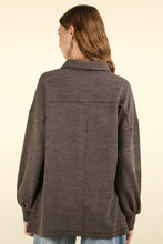 Load image into Gallery viewer, VERY J Collared Half Button Knit Top with Pockets
