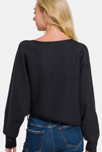 Load image into Gallery viewer, Zenana Asymmetric Hem Long Sleeve Sweater
