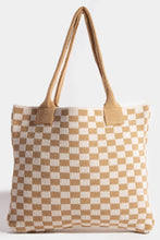 Load image into Gallery viewer, Fame Checkered Pattern Tote Bag
