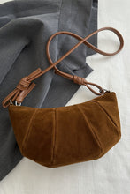 Load image into Gallery viewer, Suede Croissant Shape Shoulder Bag
