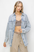 Load image into Gallery viewer, RISEN Button Up Long Sleeve Shacket
