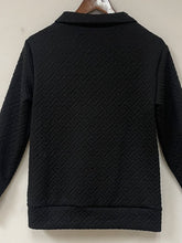 Load image into Gallery viewer, Textured Dropped Shoulder Long Sleeve Sweatshirt

