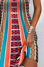 Load image into Gallery viewer, Printed Grecian Neck Mini Dress
