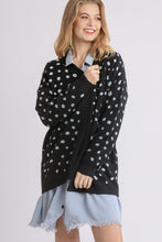 Load image into Gallery viewer, Umgee Polka Dot Open Front Drop Shoulder Cardigan
