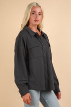Load image into Gallery viewer, VERY J Button Down Textured Knit Shacket
