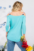 Load image into Gallery viewer, Celeste Full Size Tie-Strap Off-Shoulder Blouse
