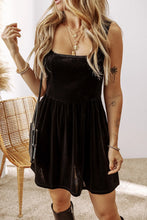 Load image into Gallery viewer, Wide Strap Mini Dress with Pockets
