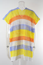 Load image into Gallery viewer, Slit Color Block V-Neck Cover-Up

