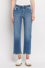 Load image into Gallery viewer, Vervet by Flying Monkey High Rise Frayed Hem Straight Jeans
