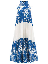 Load image into Gallery viewer, Tied Printed Sleeveless Midi Dress
