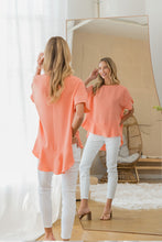 Load image into Gallery viewer, Sew In Love Round Neck Ruffled Top
