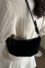 Load image into Gallery viewer, Suede Croissant Shape Shoulder Bag

