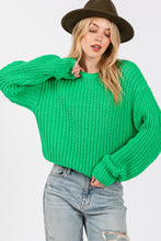 Load image into Gallery viewer, SAGE + FIG Round Neck Drop Shoulder Sweater
