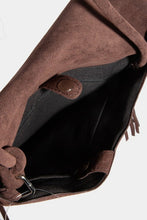 Load image into Gallery viewer, Fame Faux Suede Fringe Rectangle Crossbody Bag
